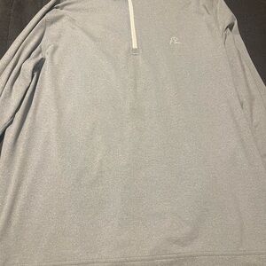 Rhoback Heather Gray Performance Quarter-Zip Pullover